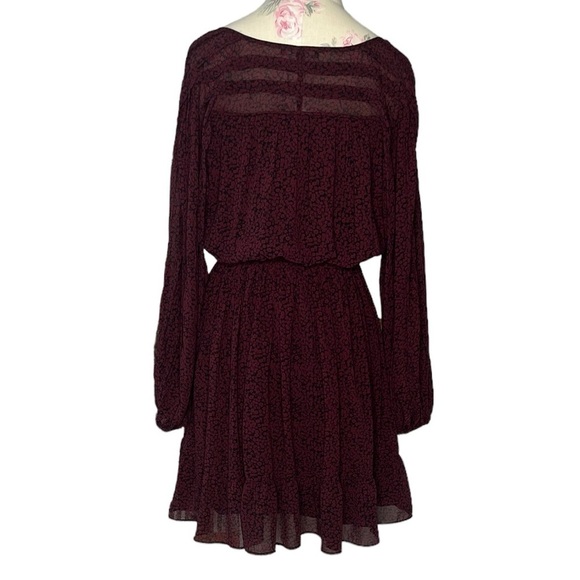 Madewell Pleated Sleeve Retro Mini dress balloon sleeves, V-neckline size M - Picture 6 of 16